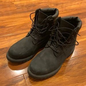 Black Timberland boots